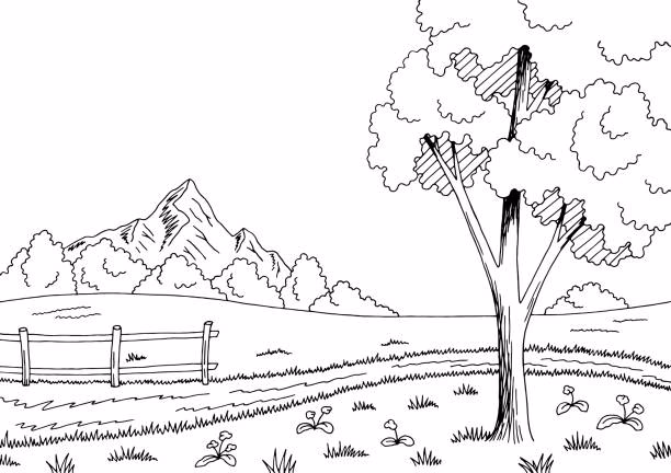 ¿Dónde puedo descargar la versión imprimible de paisaje de dibujos animados?