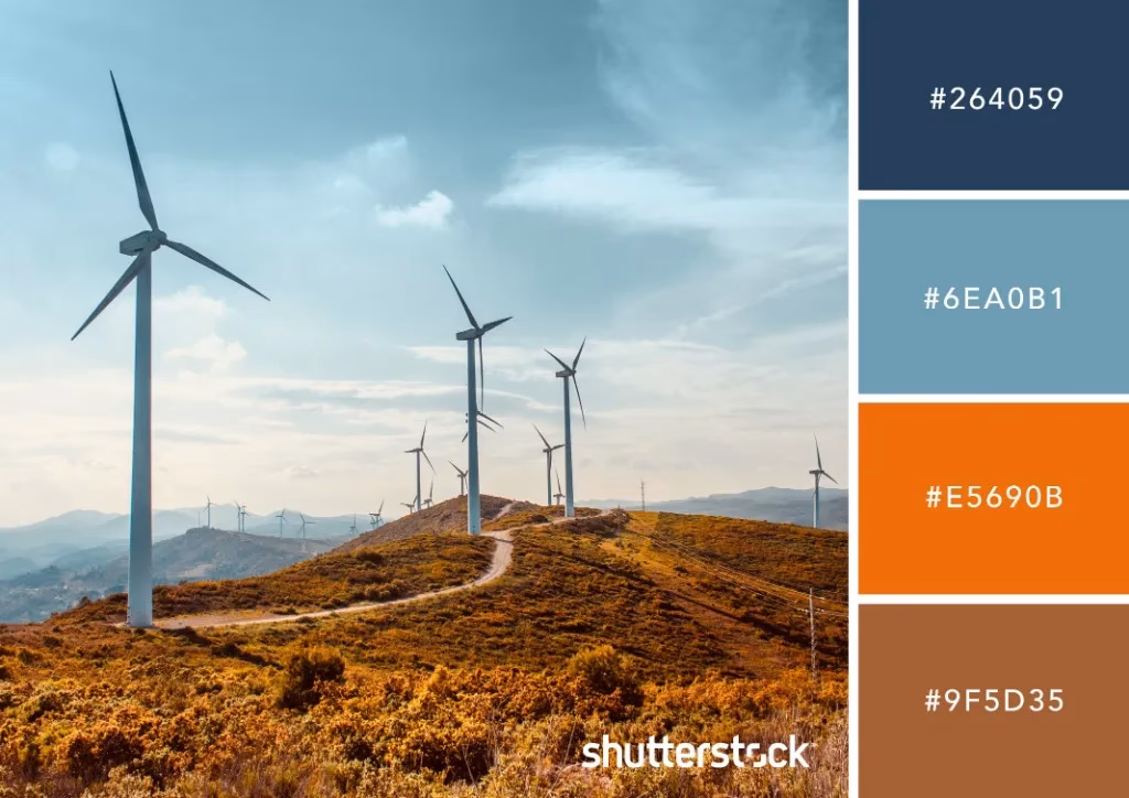 ¿Cuáles son los colores de la paleta de sostenibilidad?