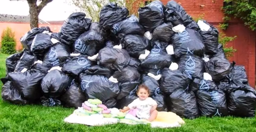 ¿Cuál es la toxicidad de los pañales de un solo uso?