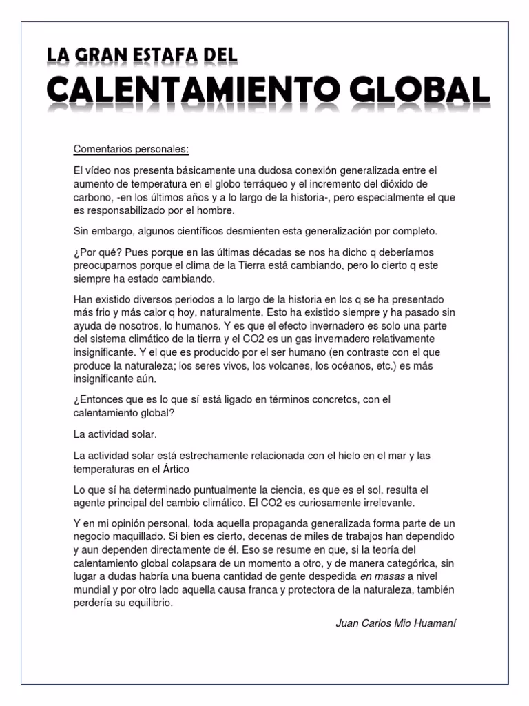¿Por qué hablar sobre el cambio climático?