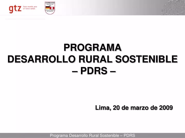 ¿Qué es el plan de Desarrollo Rural Sustentable?