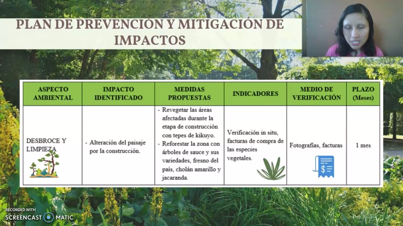 ¿Cuál es el objetivo del plan de gestión medioambiental?