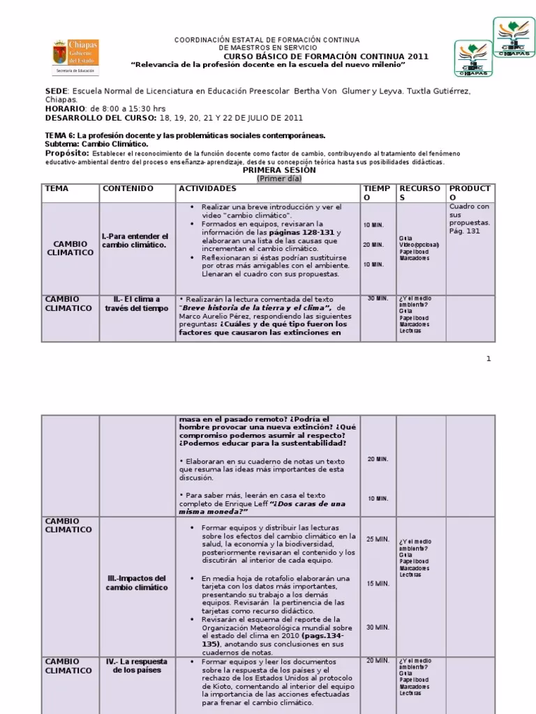 ¿Cuáles son las medidas del plan de educación sobre el cambio climático?