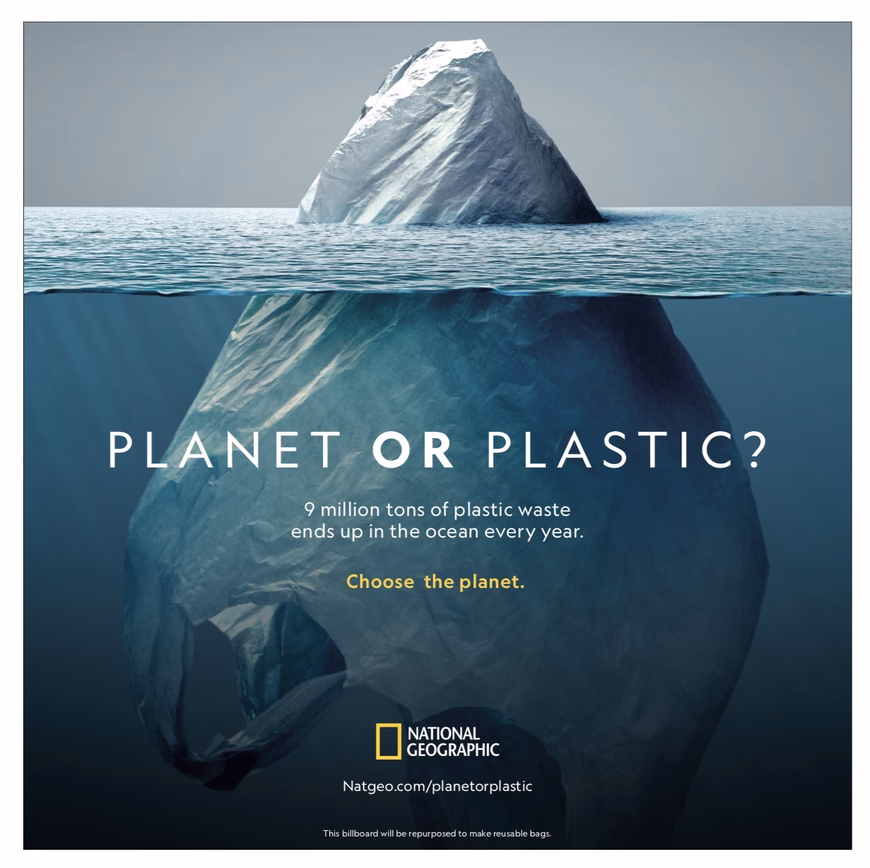 Where is plastic pollution most visible?