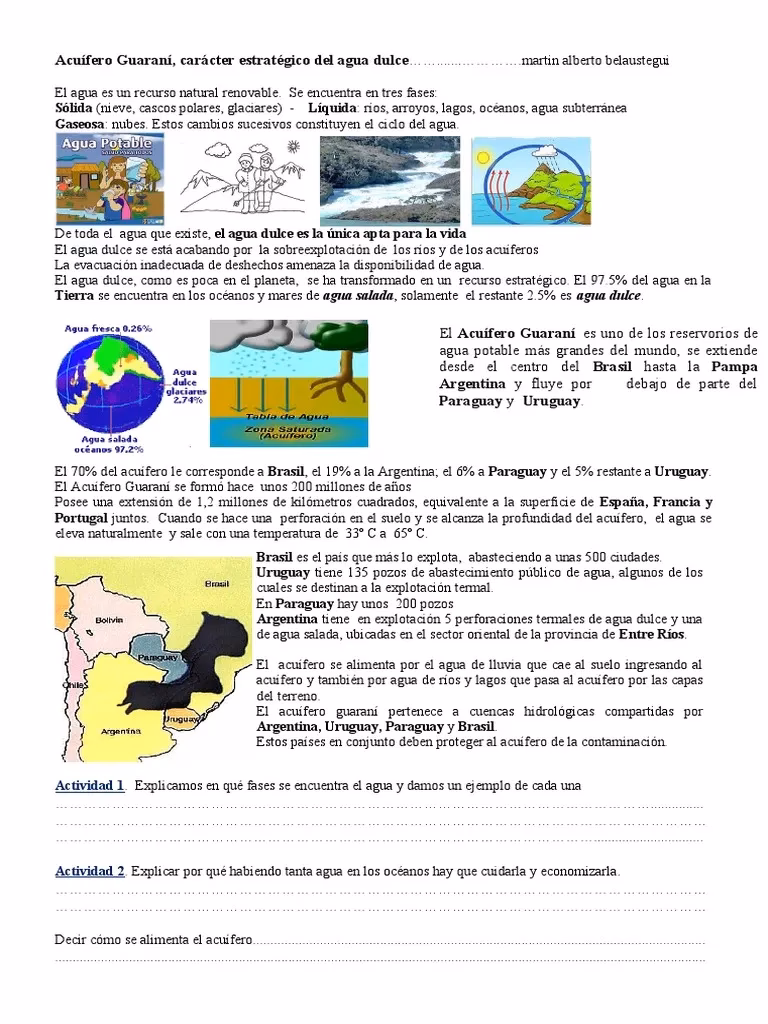 ¿Cuáles son las amenazas del acuífero Guaraní?