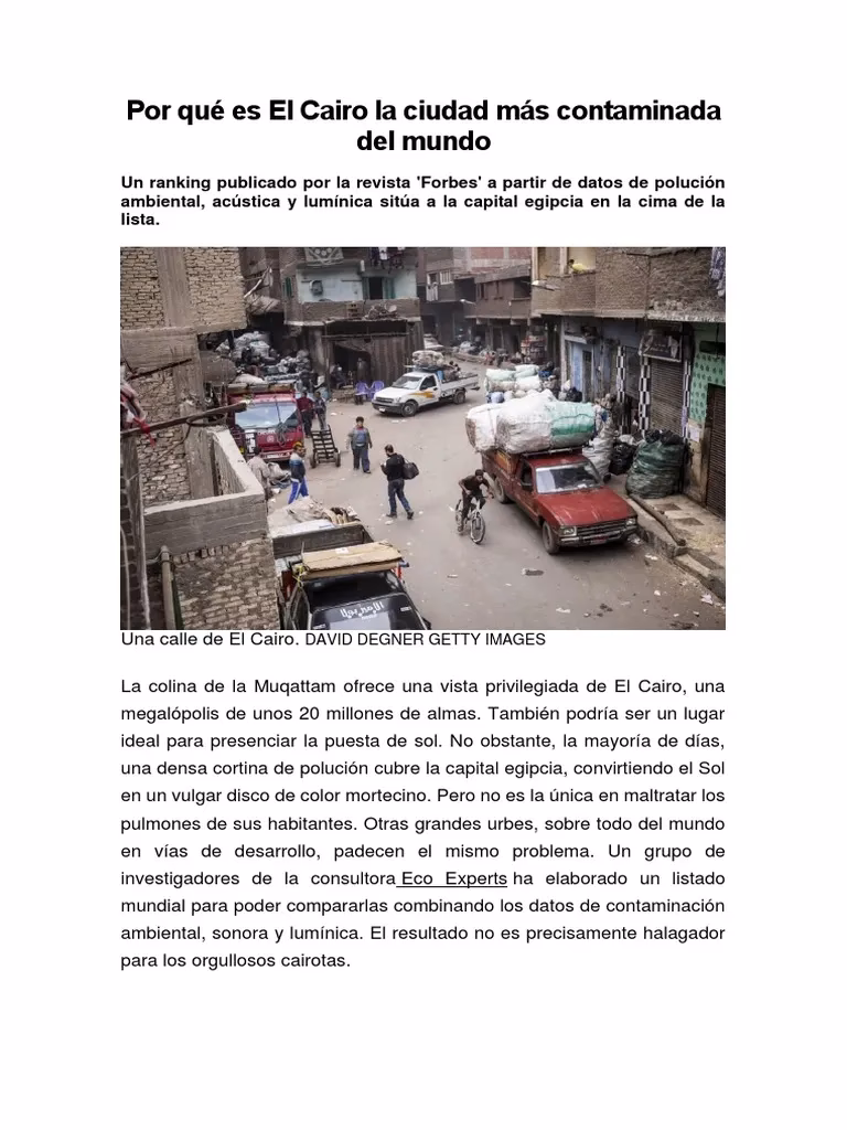 ¿Por qué las comunidades de El Cairo no reciben agua?