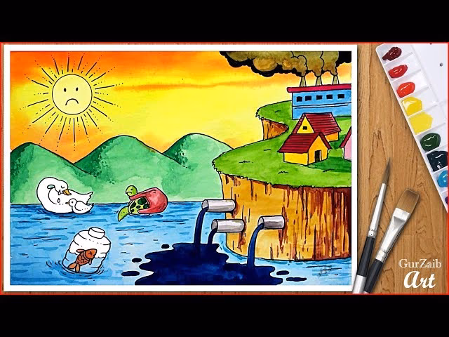 How many free poster templates for 'water pollution'?