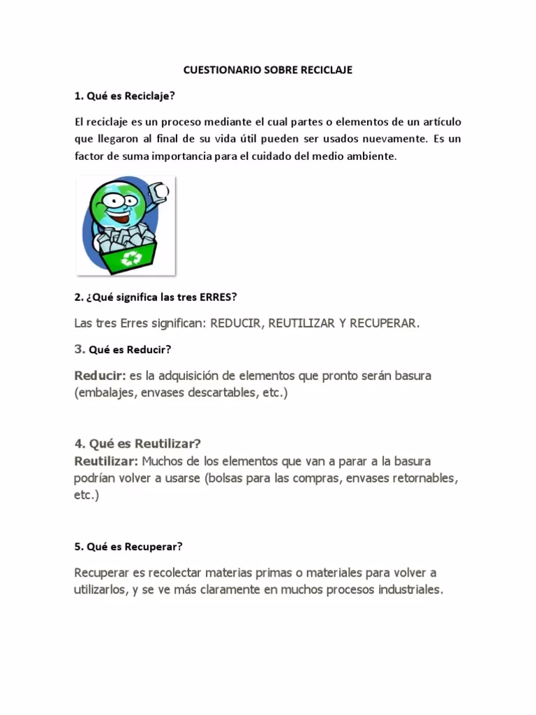¿Cuáles son las preguntas más frecuentes sobre residuos y reciclaje?