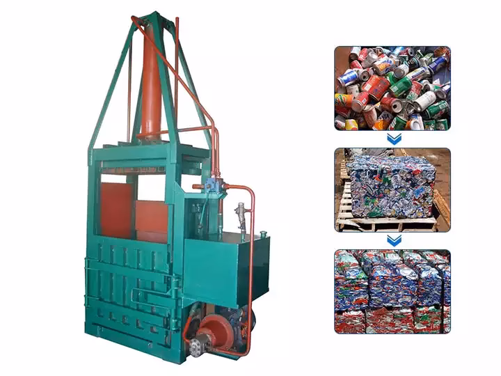 ¿Qué es una prensa hidráulica para latas de aluminio?