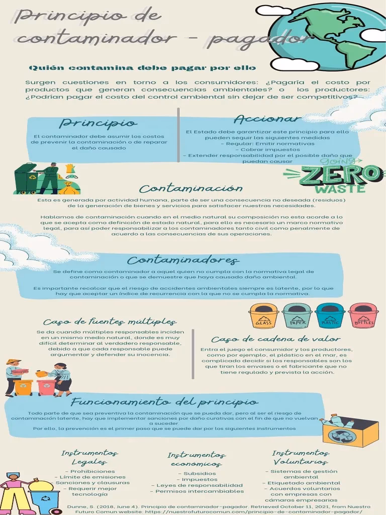 ¿Qué es el principio quien contamina paga?
