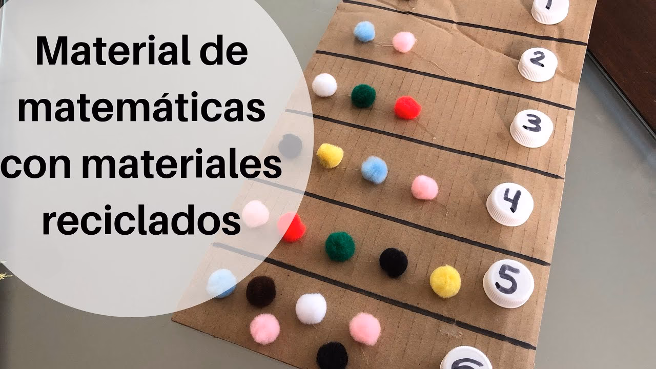 ¿Cómo aprender matemáticas con materiales reciclados?