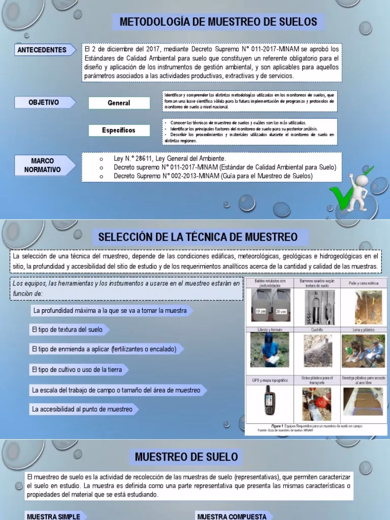 ¿Cómo se realiza el muestreo de suelos excavados?