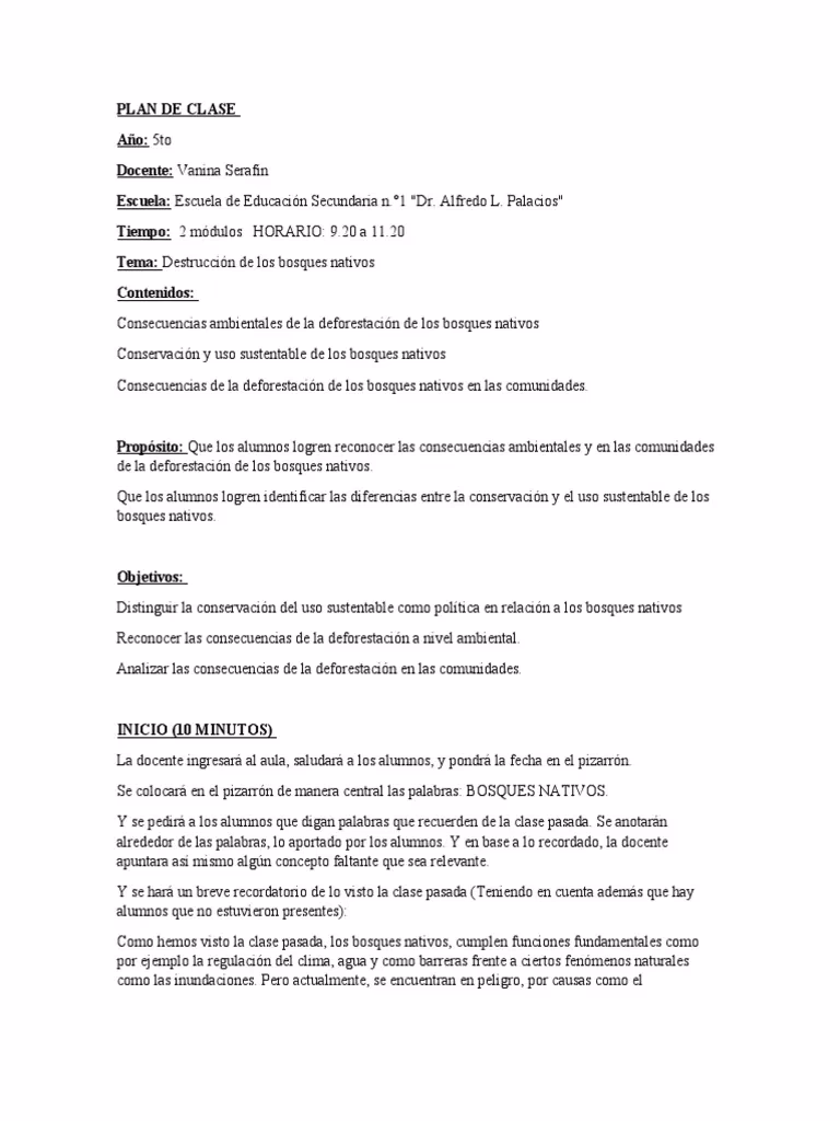 ¿Cómo se incentivó a los alumnos en el tema de deforestación?