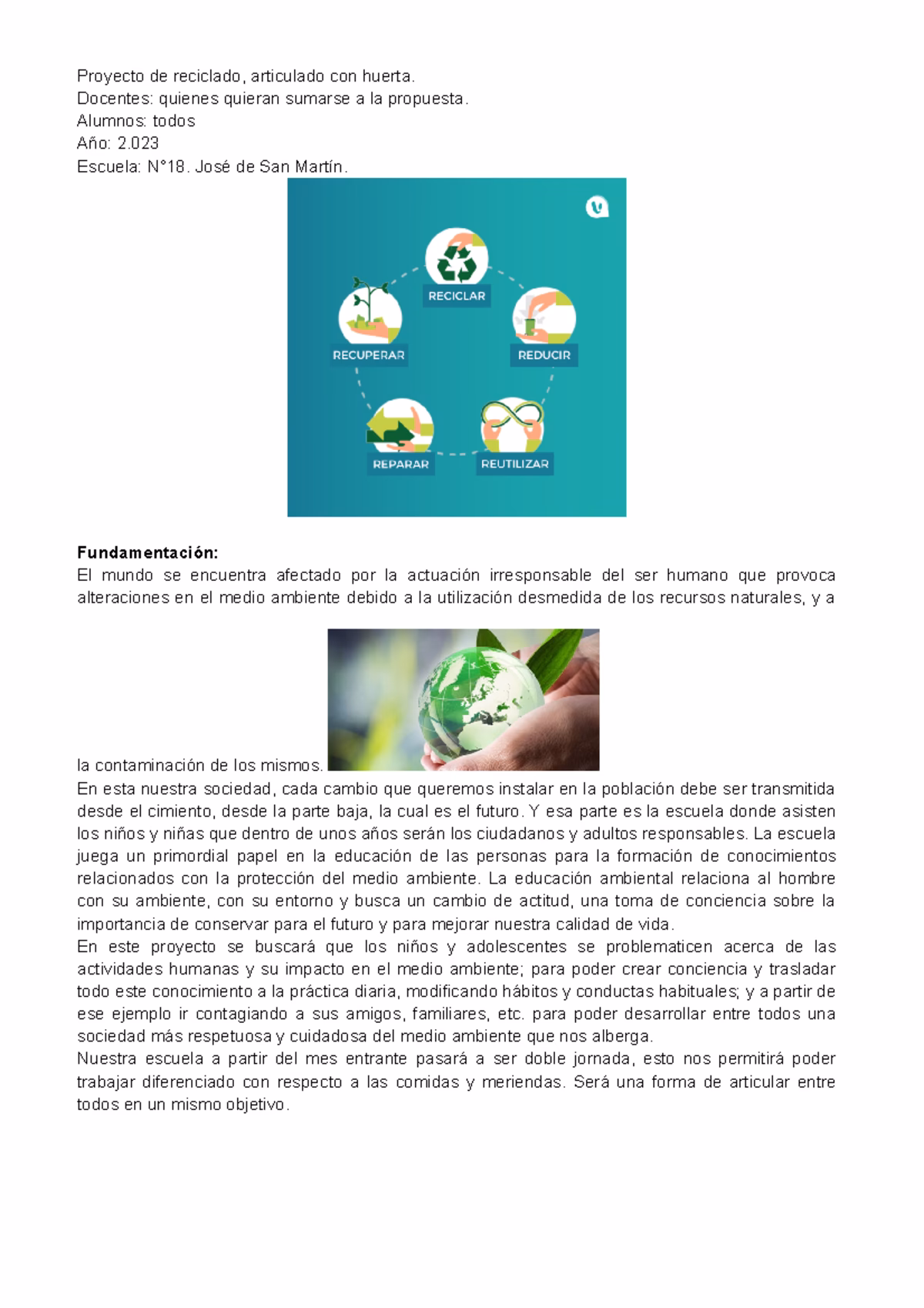 ¿Qué hacer en la clase de proyectos y Ciencias Naturales?
