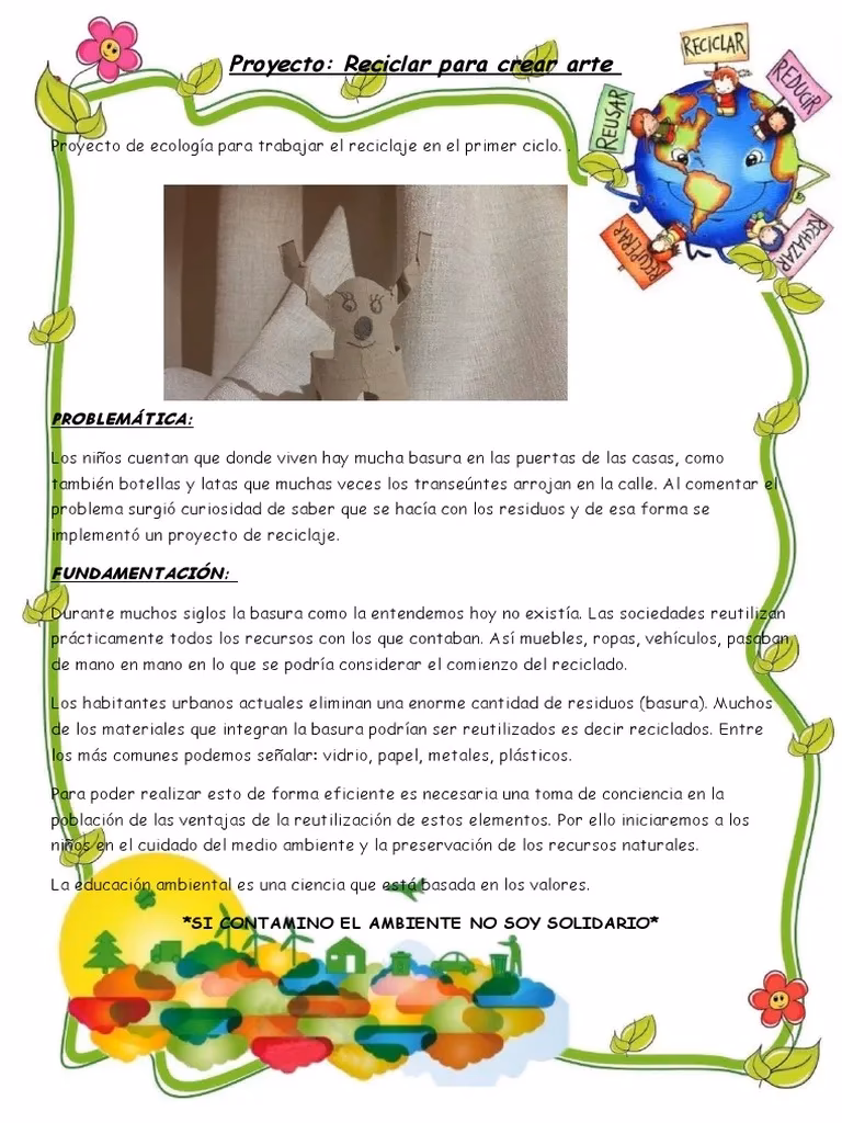 ¿Cómo los niños pueden reciclar y cuidar el medio ambiente?