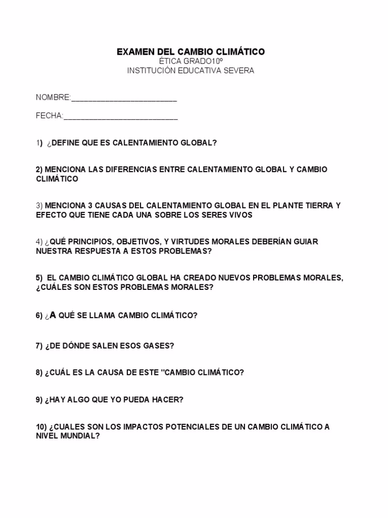 ¿Por qué el cambio climático es malo?