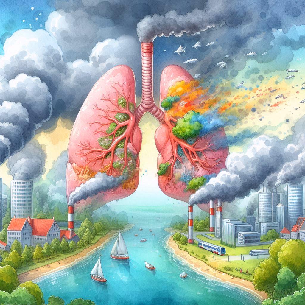 ¿Cuáles son los efectos respiratorios de la contaminación del aire?