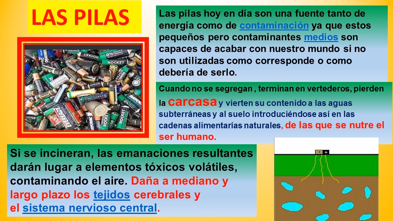 ¿Cómo reducir la contaminación causada por las pilas?
