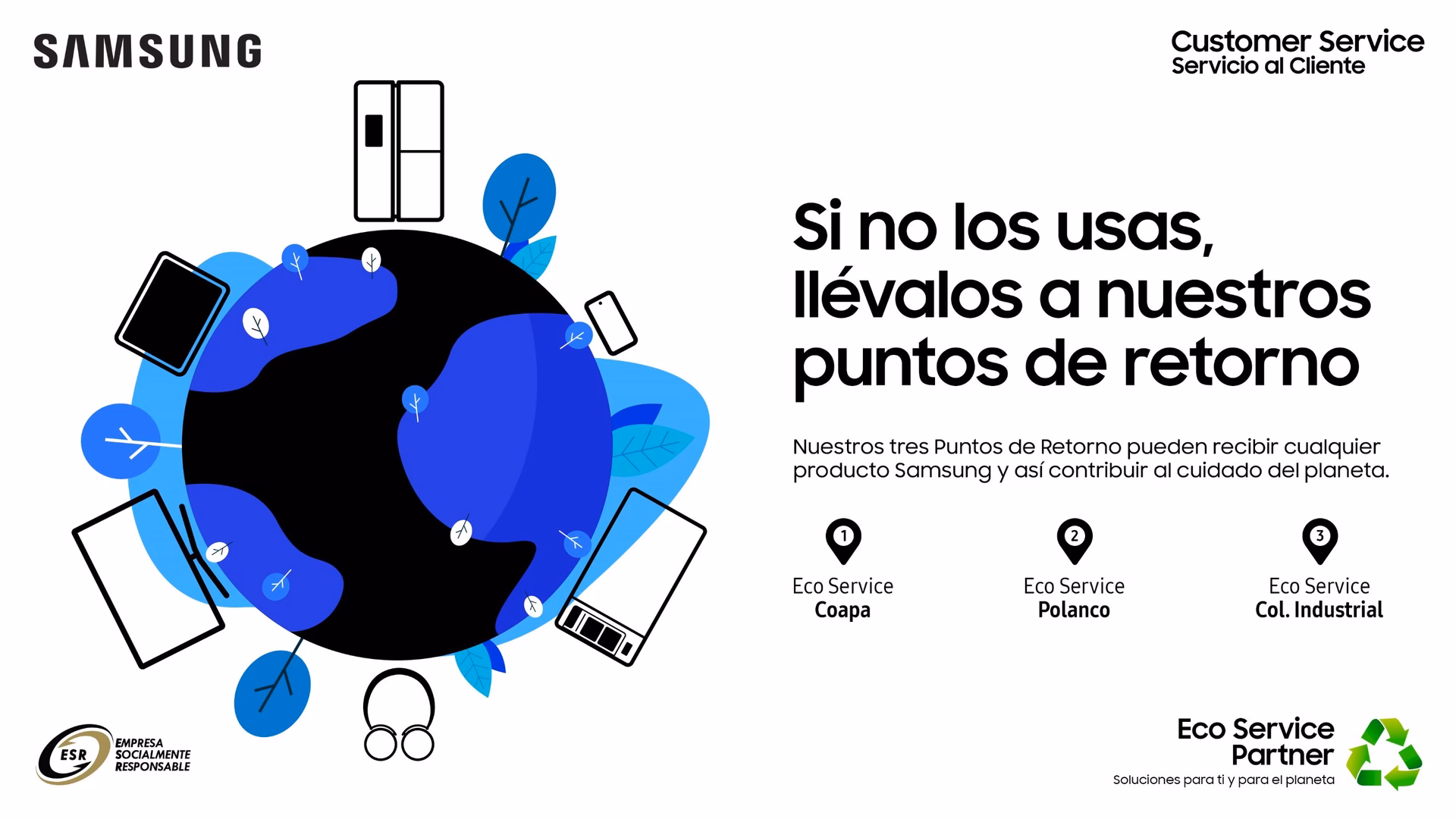 ¿Cuáles son las medidas de Samsung para reducir el impacto en el medio ambiente?
