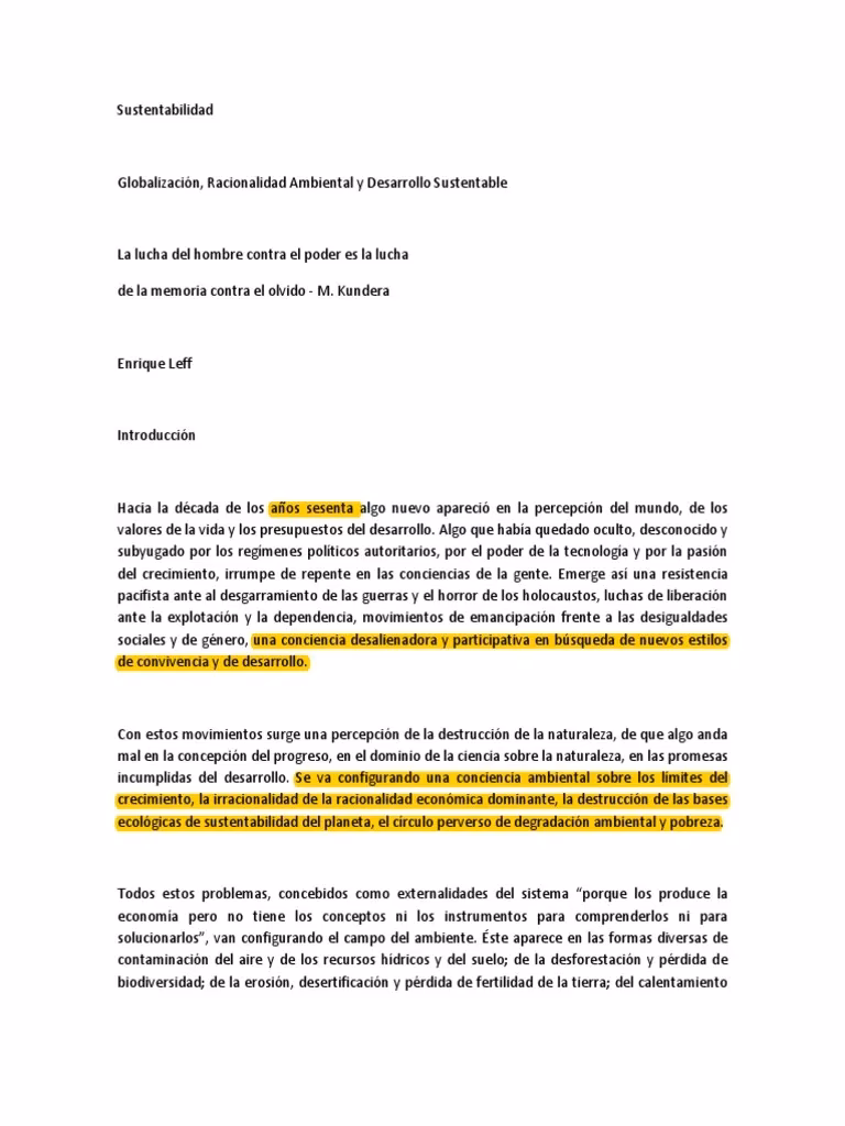 ¿Cuál es el escenario de Desarrollo Sustentable?
