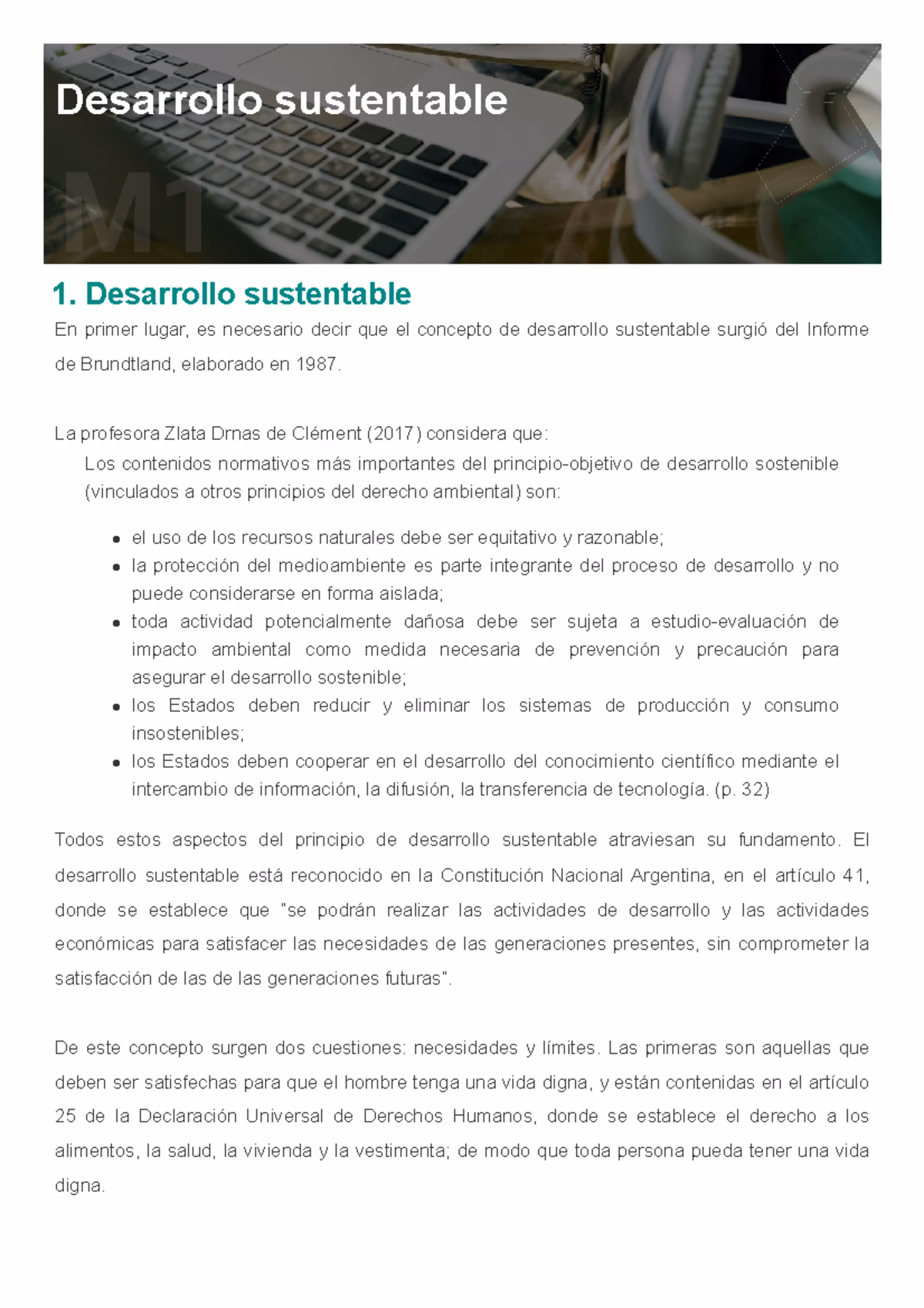 ¿Qué es el desarrollo sustentable?