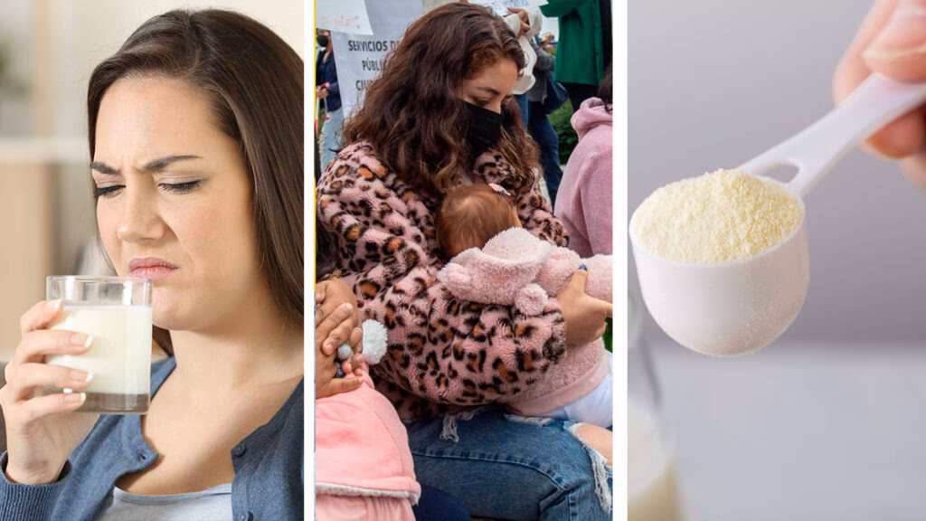 ¿Quién adquirió la leche en polvo contaminada?