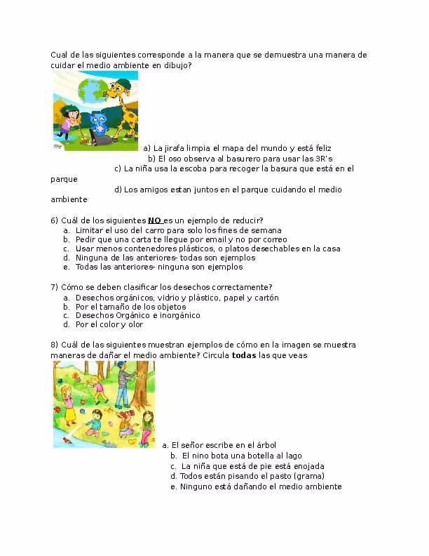 ¿Cuáles son los elementos del Medio Ambiente?