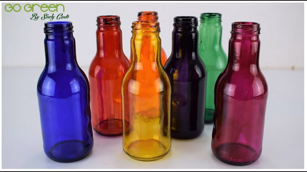 ¿Cómo pintar botellas de vidrio?