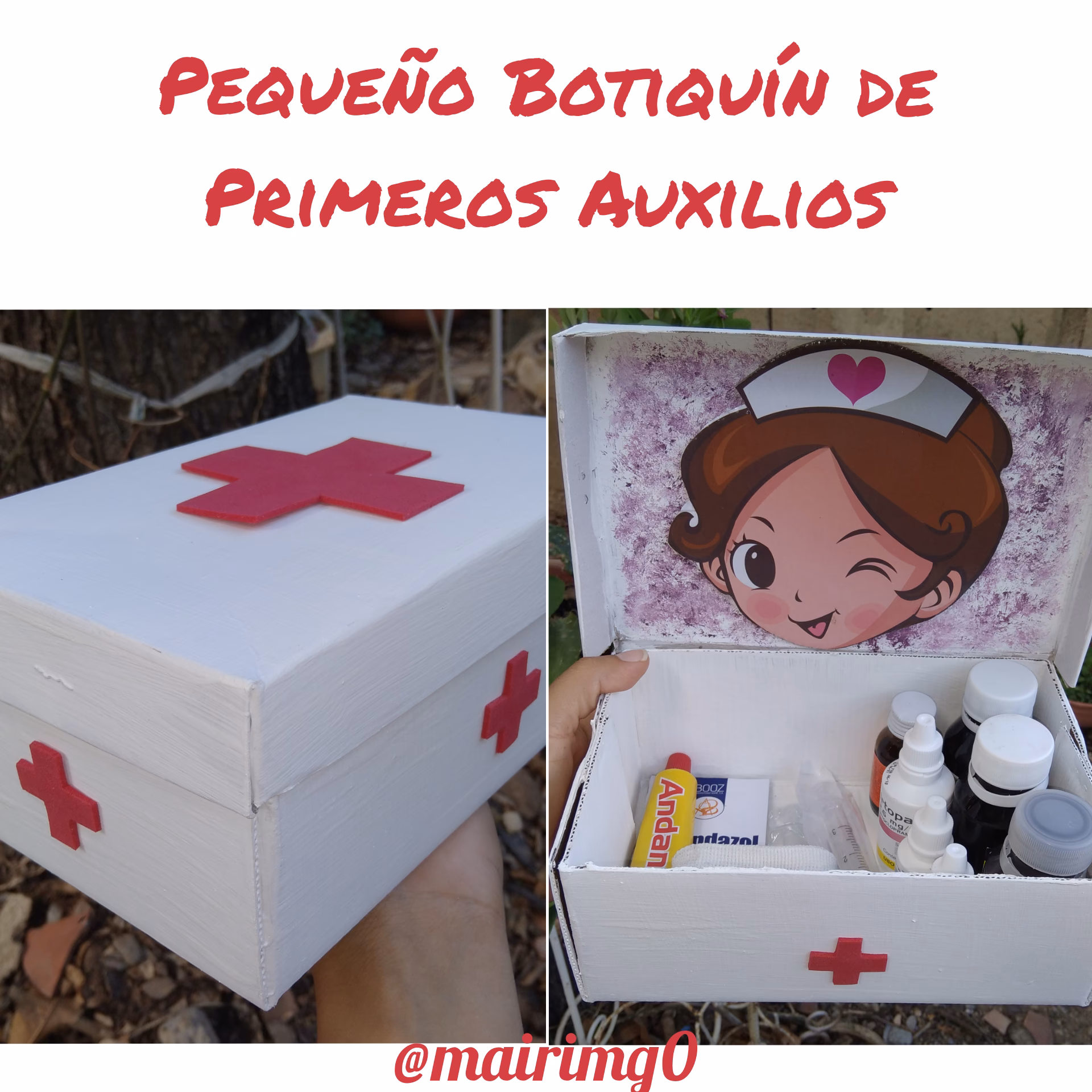 ¿Cómo hacer un botiquín de primeros auxilios con material reciclado?