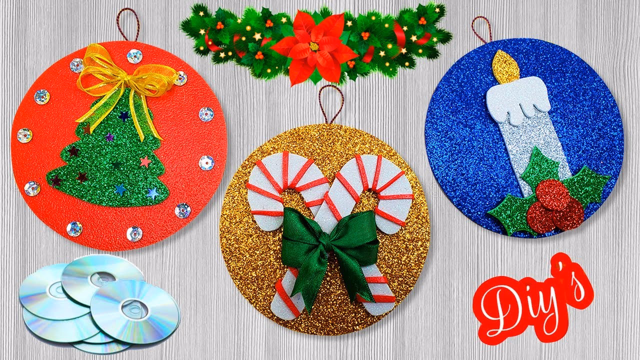 ¿Cómo decorar los CD's en Navidad?