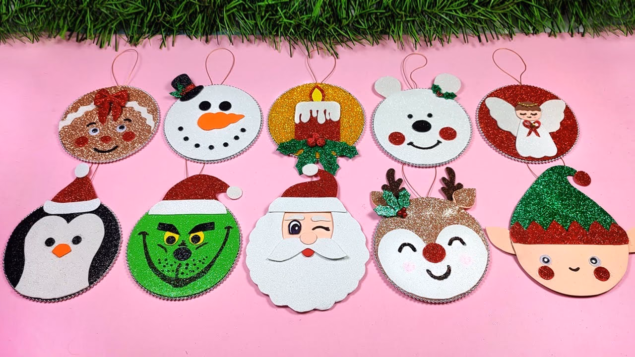 ¿Qué materiales pueden ser utilizados para manualidades navideñas?