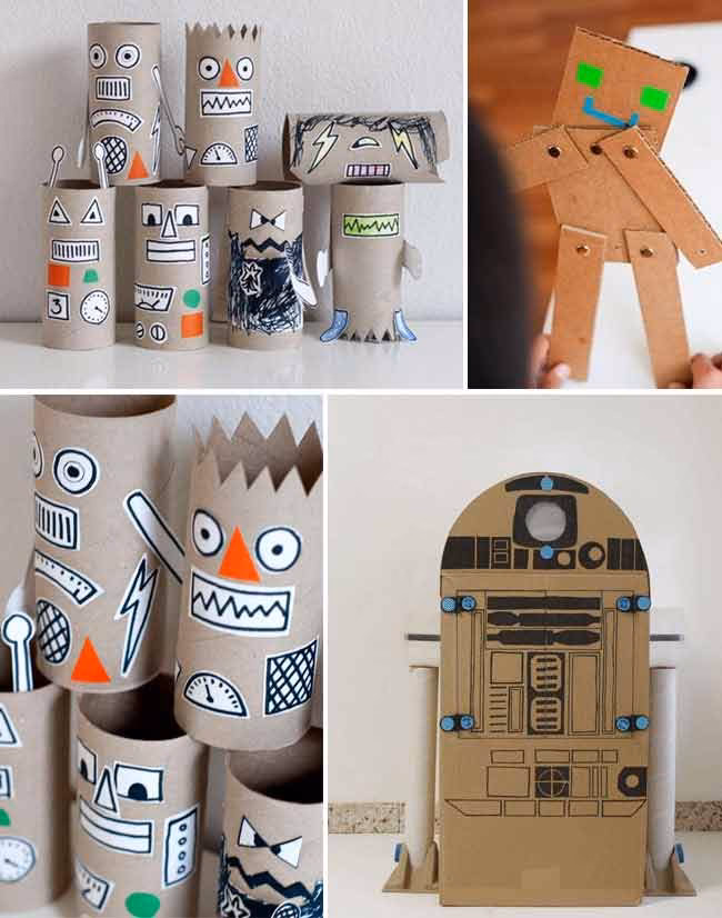 ¿Cómo hacer un robot de cartón fácil y rápido?