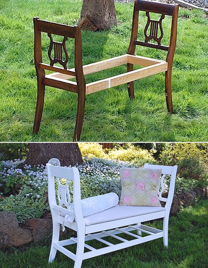 ¿Cómo puedo reciclar una silla antigua?