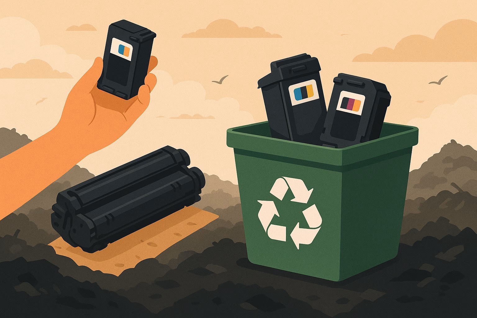 ¿Qué es un cartucho reciclado?