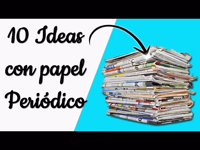 ¿Qué son las manualidades fáciles para niños con papel periódico?