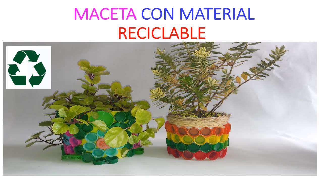 ¿Cómo hacer macetas de plástico?