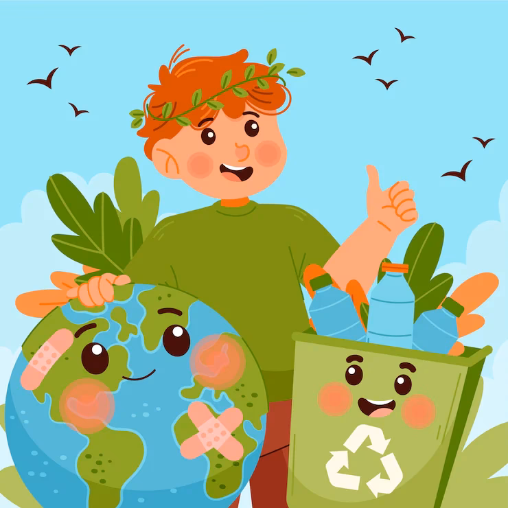 ¿Qué son los dibujos educativos de reciclaje?