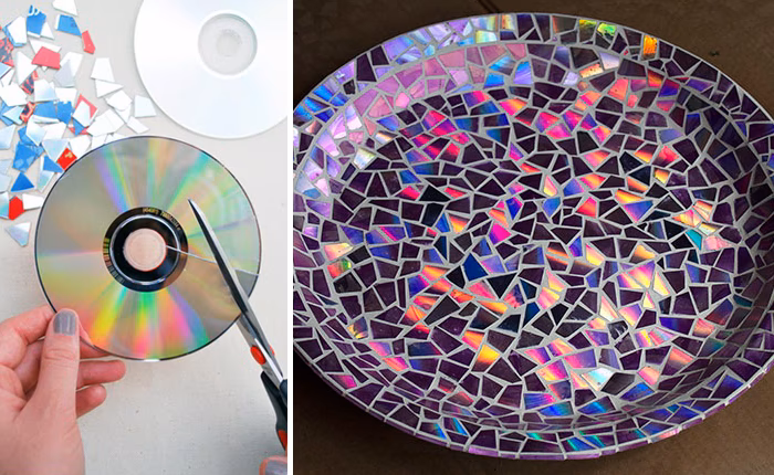 ¿Cómo se pueden crear manualidades con CDS reciclados?