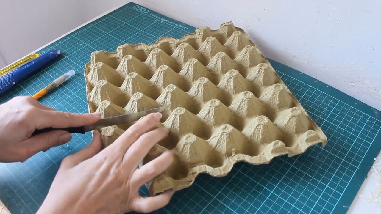 ¿Cómo hacer una caja de huevos?