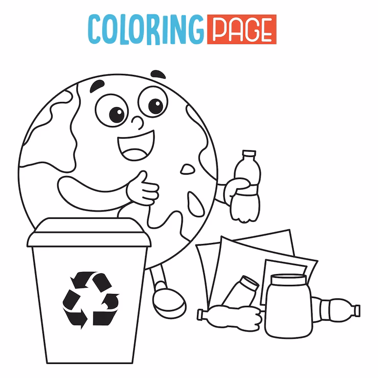 ¿Qué ofrecen las páginas para colorear de reciclaje?