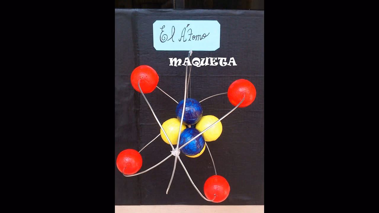 ¿Cómo hacer una maqueta de átomo con materiales reciclables?