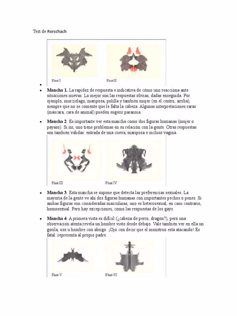 ¿Qué debería interesar al rorschachista?