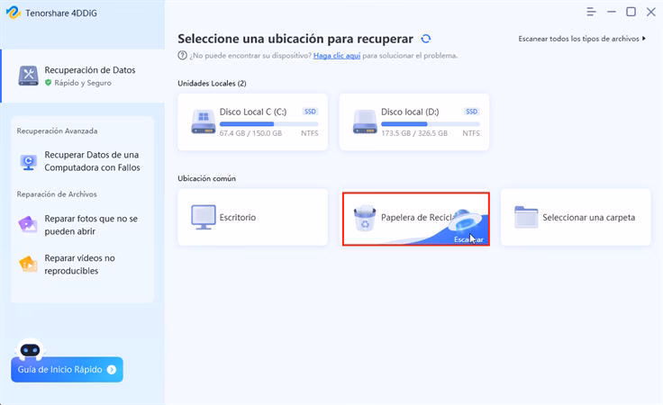 ¿Cómo recuperar archivos eliminados en la Papelera de reciclaje?