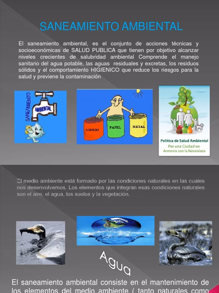 ¿Cuáles son las aplicaciones del saneamiento ambiental?
