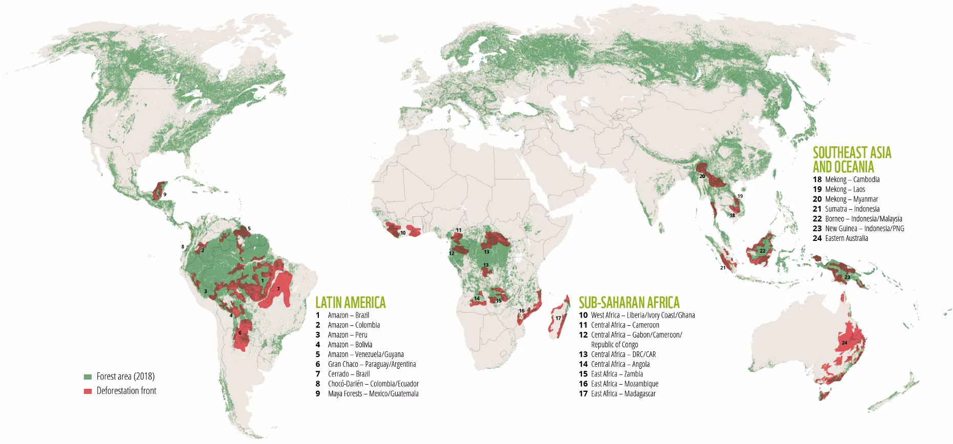 How will deforestation impact forestry?
