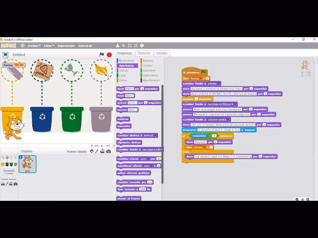 ¿Cómo reciclar en scratch?
