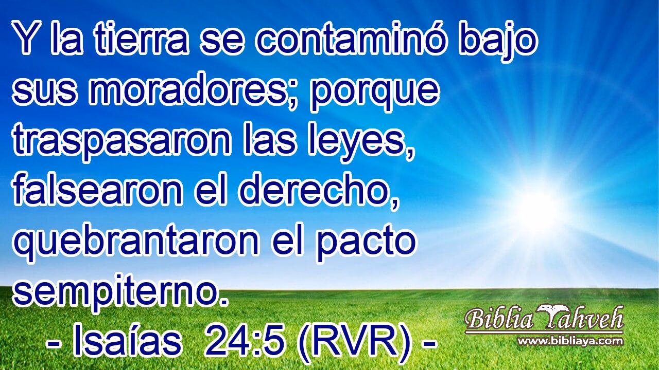 ¿Cuál es la señal del pacto entre mí y la Tierra?