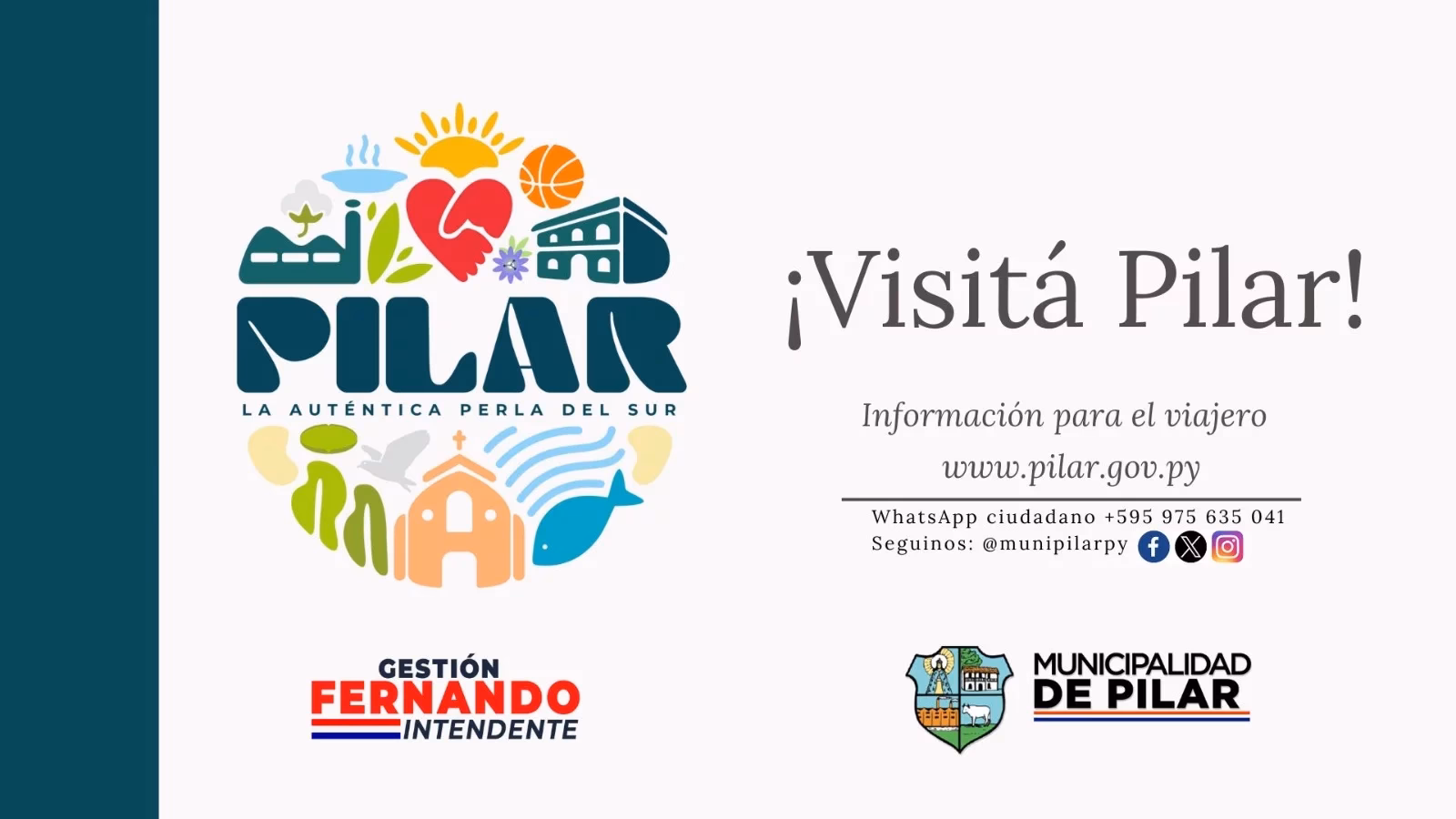 ¿Cómo puedo contactar al municipio de Pilar?