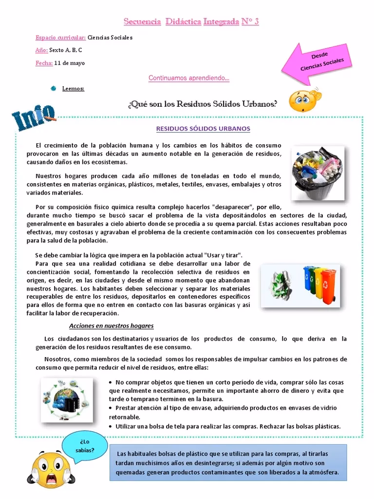 ¿Cuál es la relación entre el reciclaje y el diseño curricular?