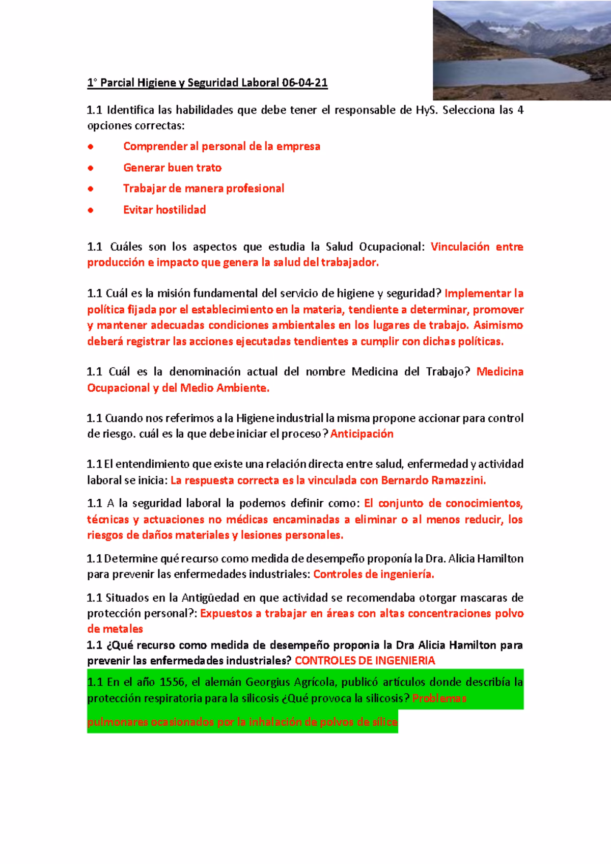 ¿Cuáles son las medidas de seguridad e higiene y respeto medioambiental?